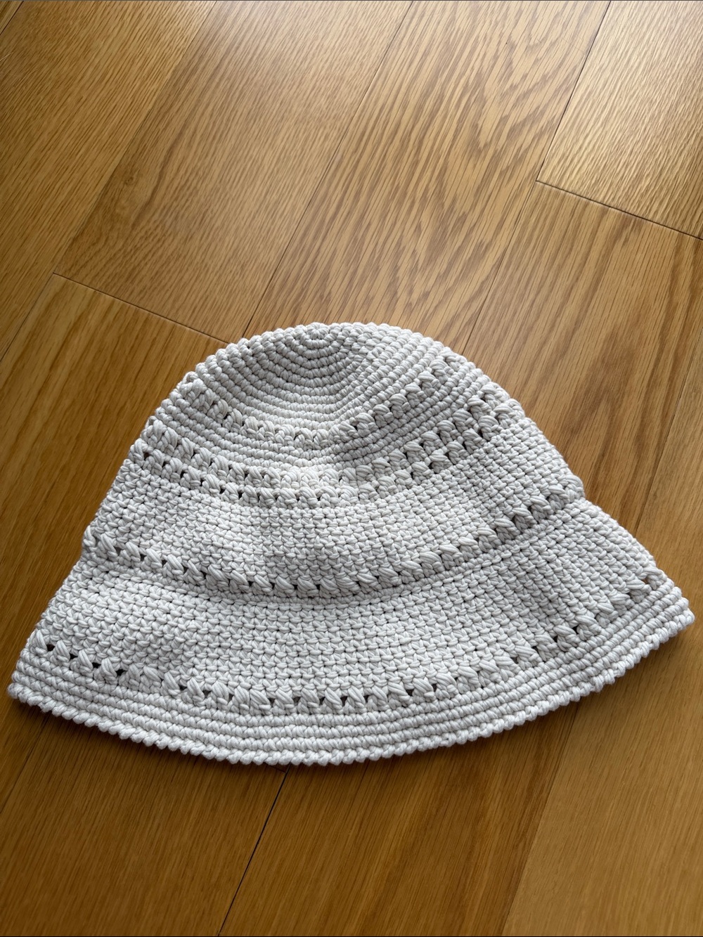 Lululemon White Crochet Bucket Hat